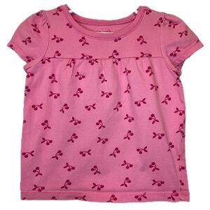 EUC Circo 2T Pink cherry cap sleeve tshirt